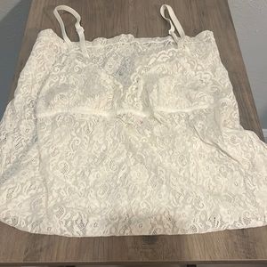 Bridal Sheer Lace White Nighty